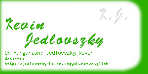 kevin jedlovszky business card